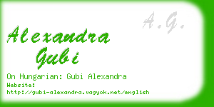 alexandra gubi business card